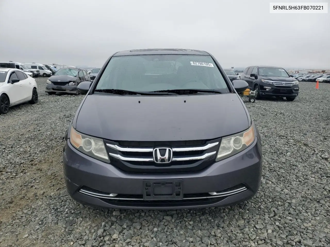 5FNRL5H63FB070221 2015 Honda Odyssey Exl