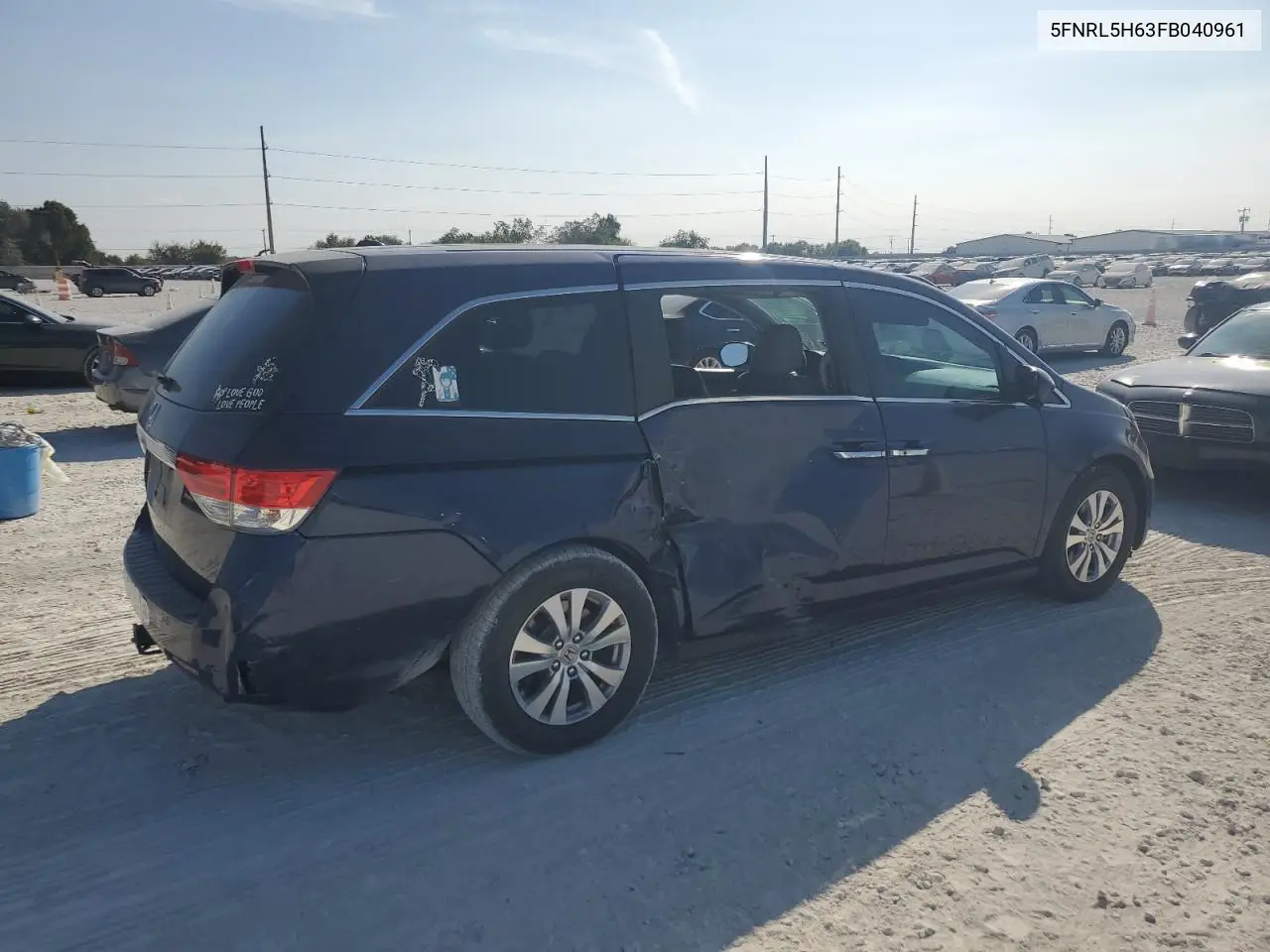 5FNRL5H63FB040961 2015 Honda Odyssey Exl