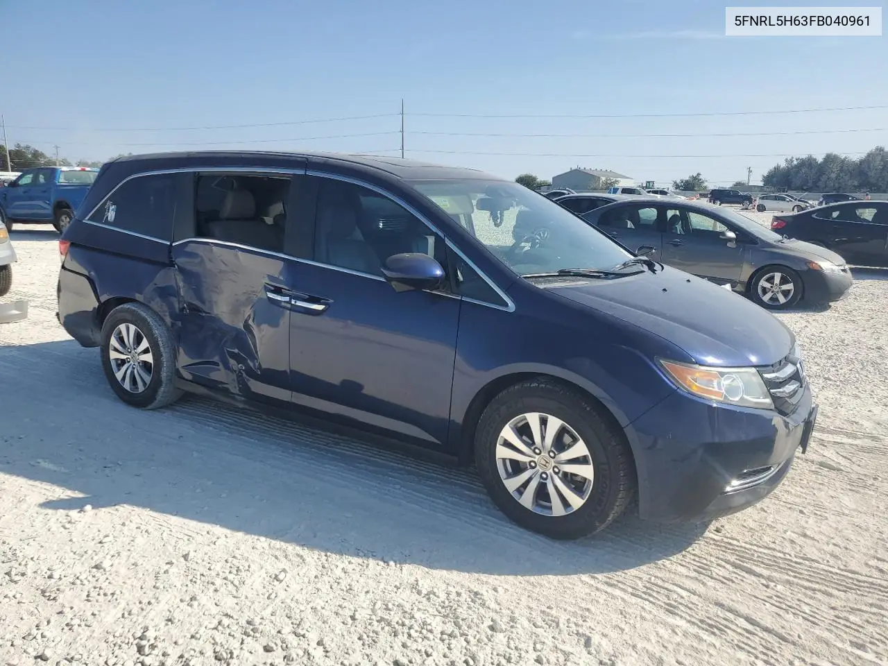 5FNRL5H63FB040961 2015 Honda Odyssey Exl