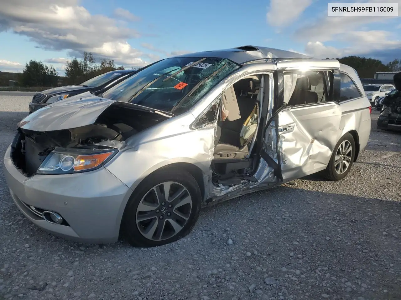 5FNRL5H99FB115009 2015 Honda Odyssey Touring