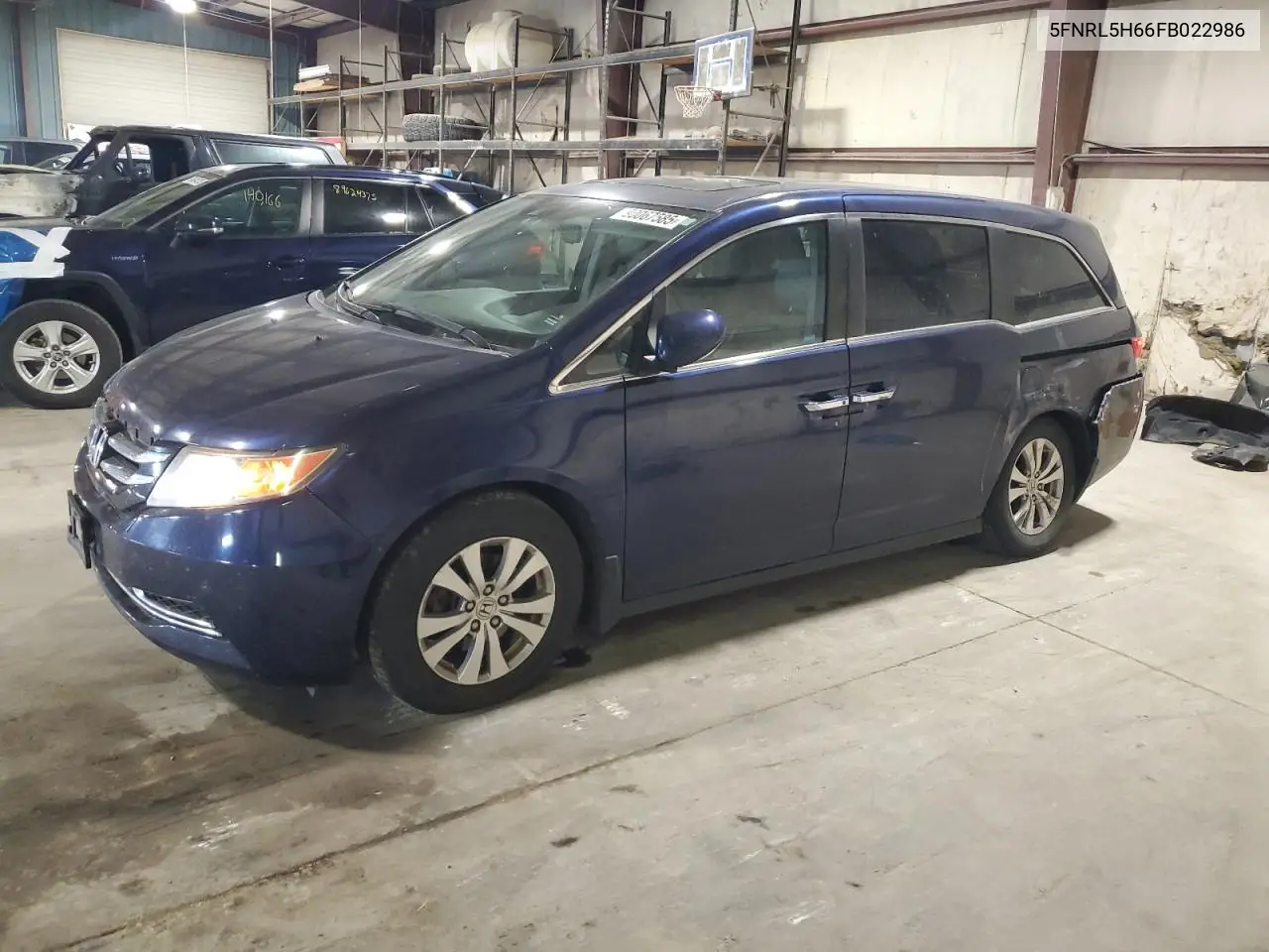5FNRL5H66FB022986 2015 Honda Odyssey Exl