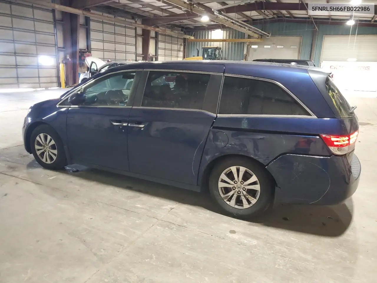 5FNRL5H66FB022986 2015 Honda Odyssey Exl