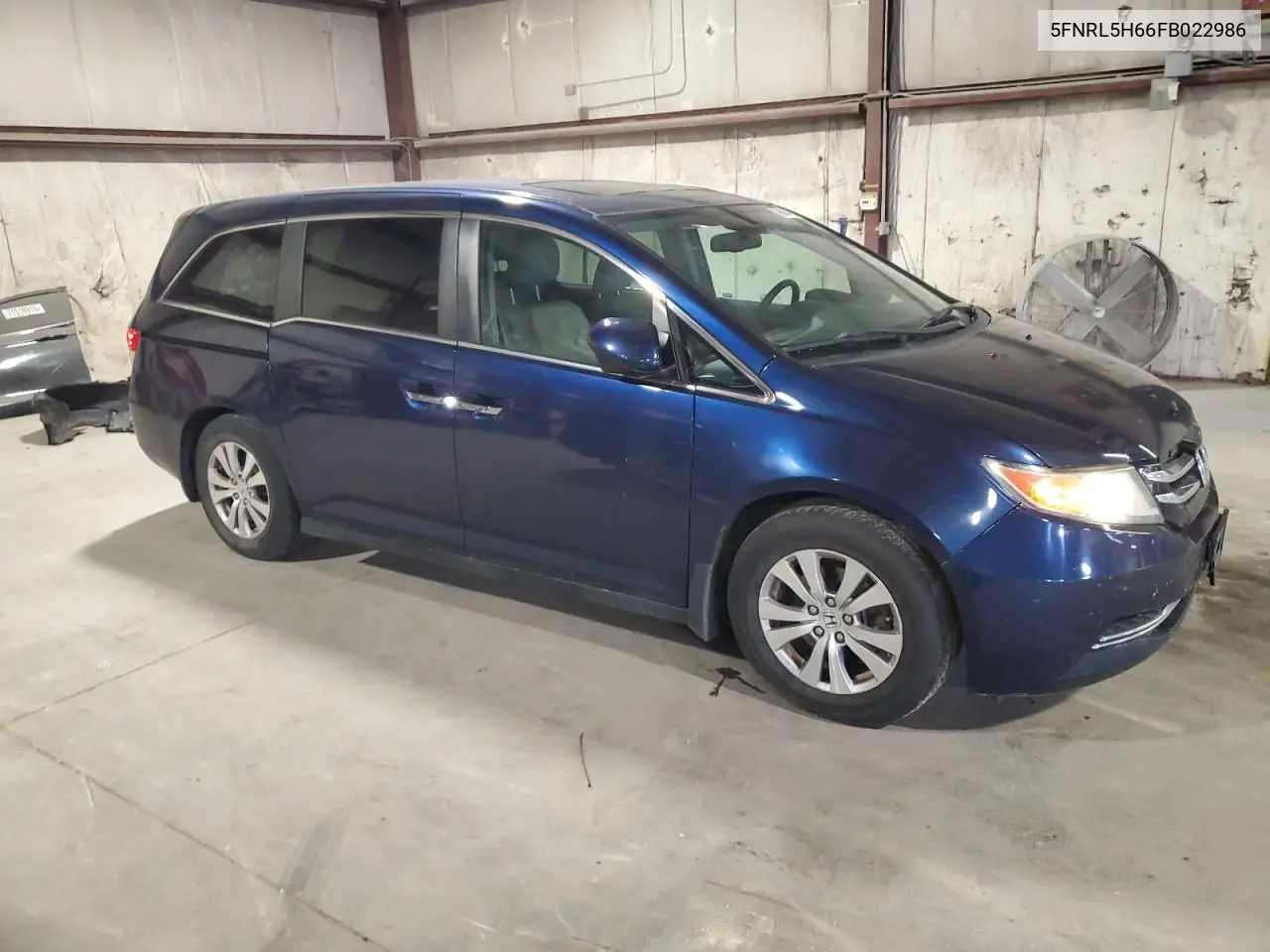 5FNRL5H66FB022986 2015 Honda Odyssey Exl