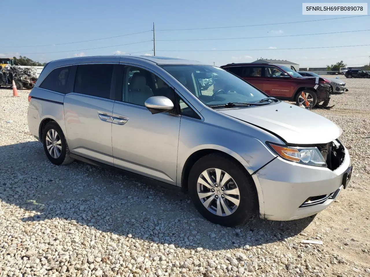 5FNRL5H69FB089078 2015 Honda Odyssey Exl