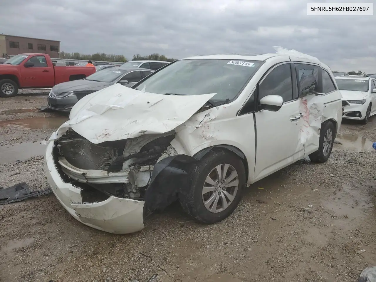 5FNRL5H62FB027697 2015 Honda Odyssey Exl