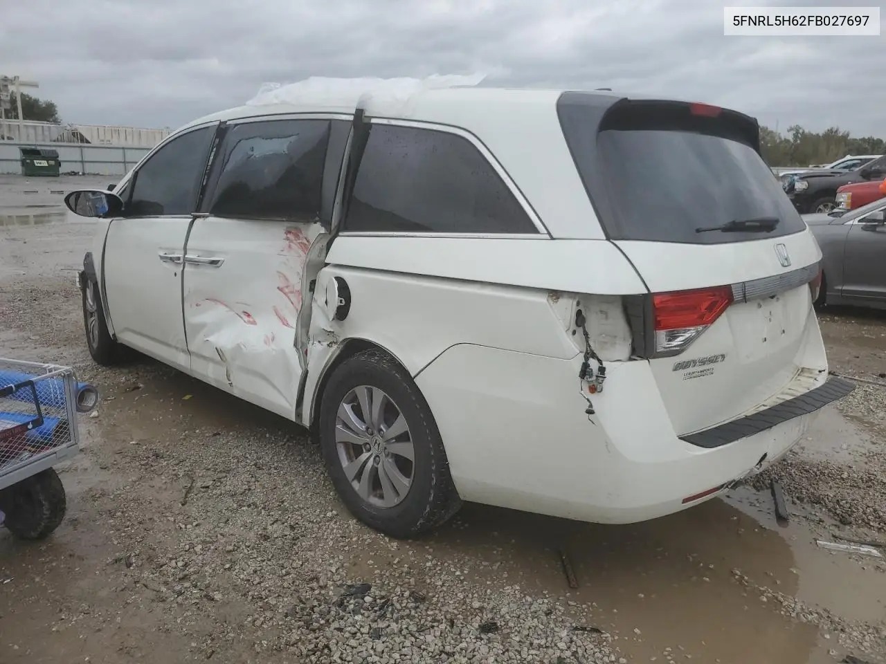 5FNRL5H62FB027697 2015 Honda Odyssey Exl