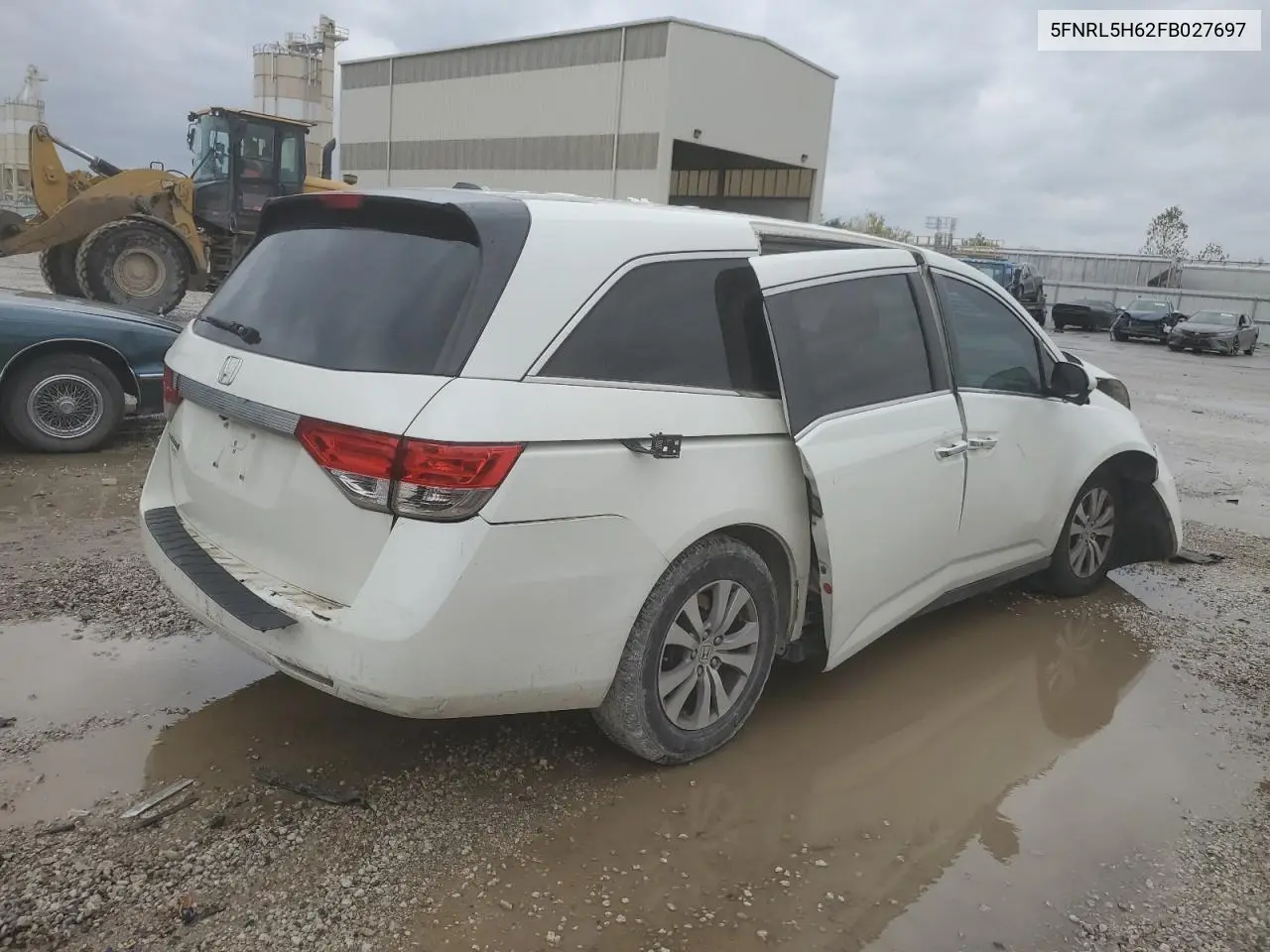 5FNRL5H62FB027697 2015 Honda Odyssey Exl