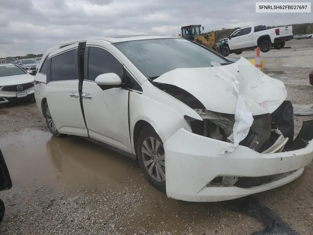 5FNRL5H62FB027697 2015 Honda Odyssey Exl