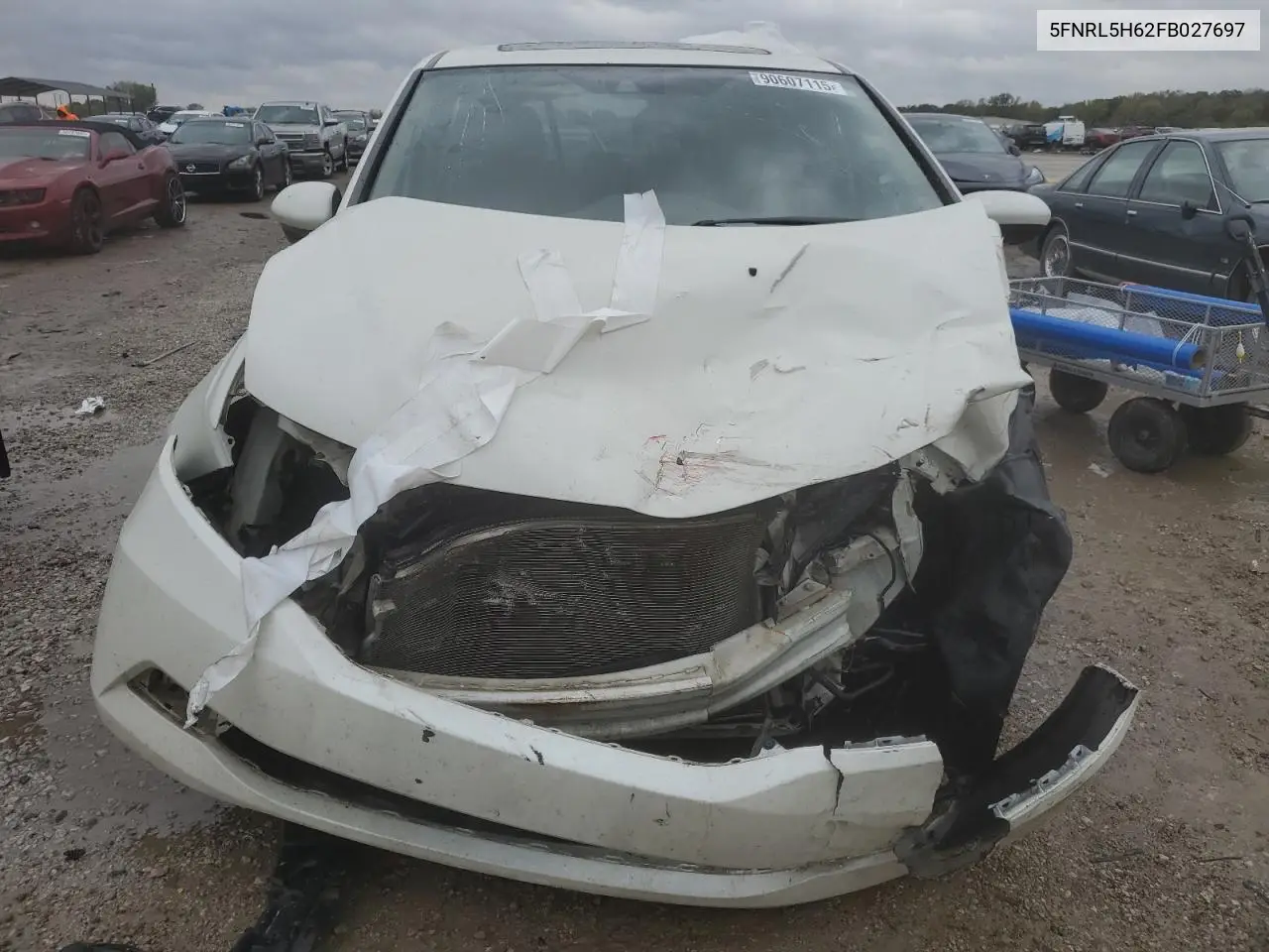 5FNRL5H62FB027697 2015 Honda Odyssey Exl
