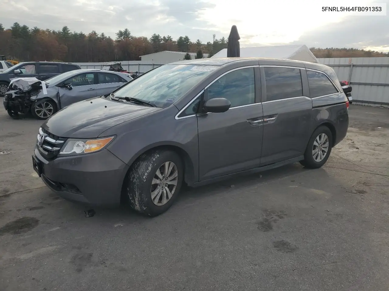 5FNRL5H64FB091353 2015 Honda Odyssey Exl
