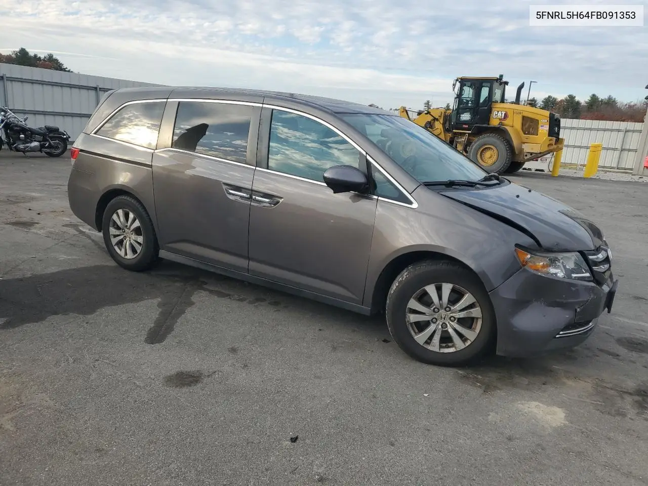 5FNRL5H64FB091353 2015 Honda Odyssey Exl