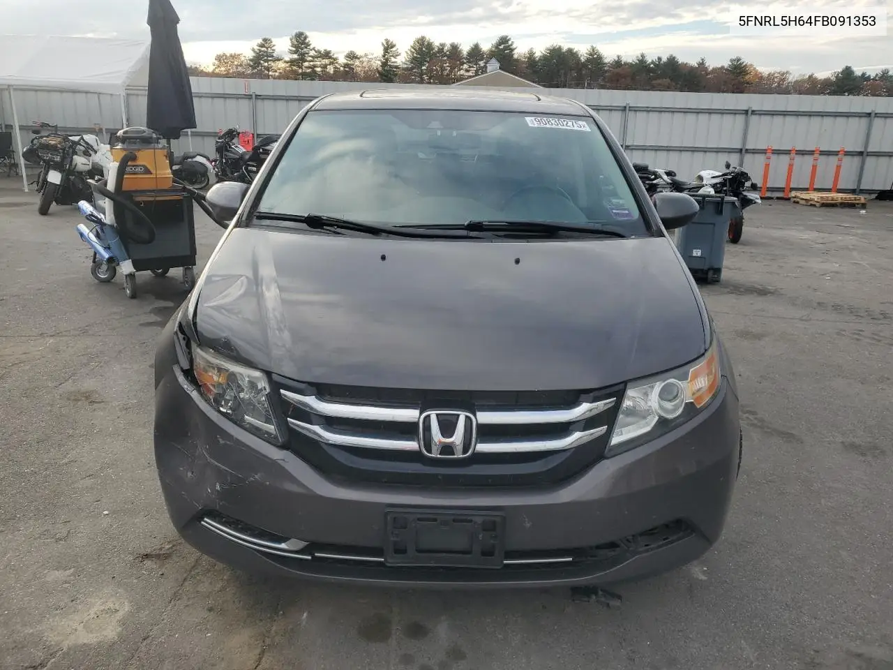 5FNRL5H64FB091353 2015 Honda Odyssey Exl