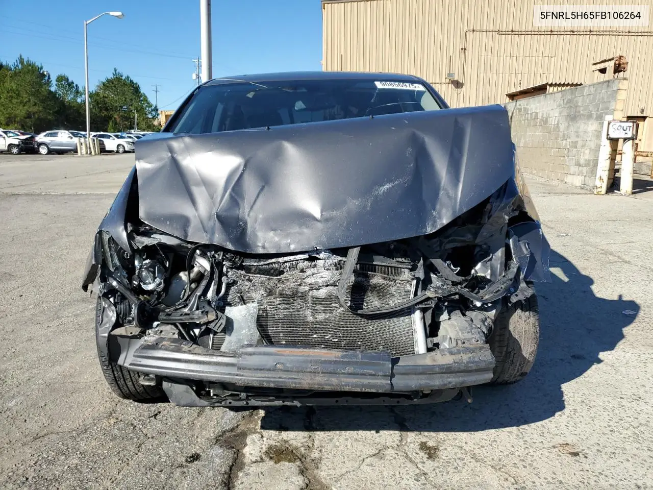 5FNRL5H65FB106264 2015 Honda Odyssey Exl