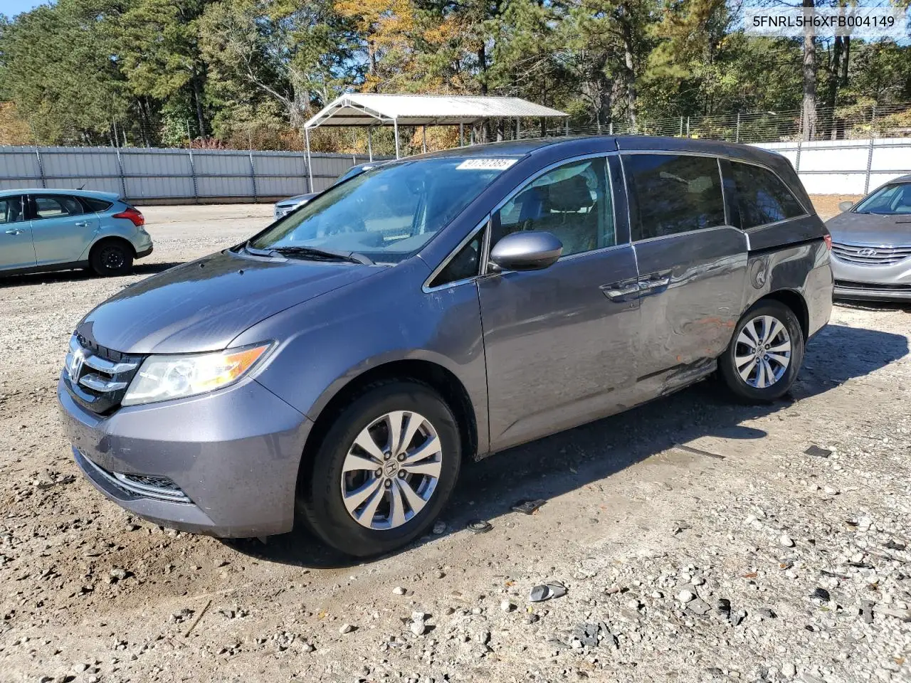 5FNRL5H6XFB004149 2015 Honda Odyssey Exl