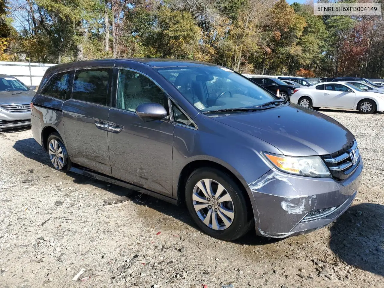 5FNRL5H6XFB004149 2015 Honda Odyssey Exl