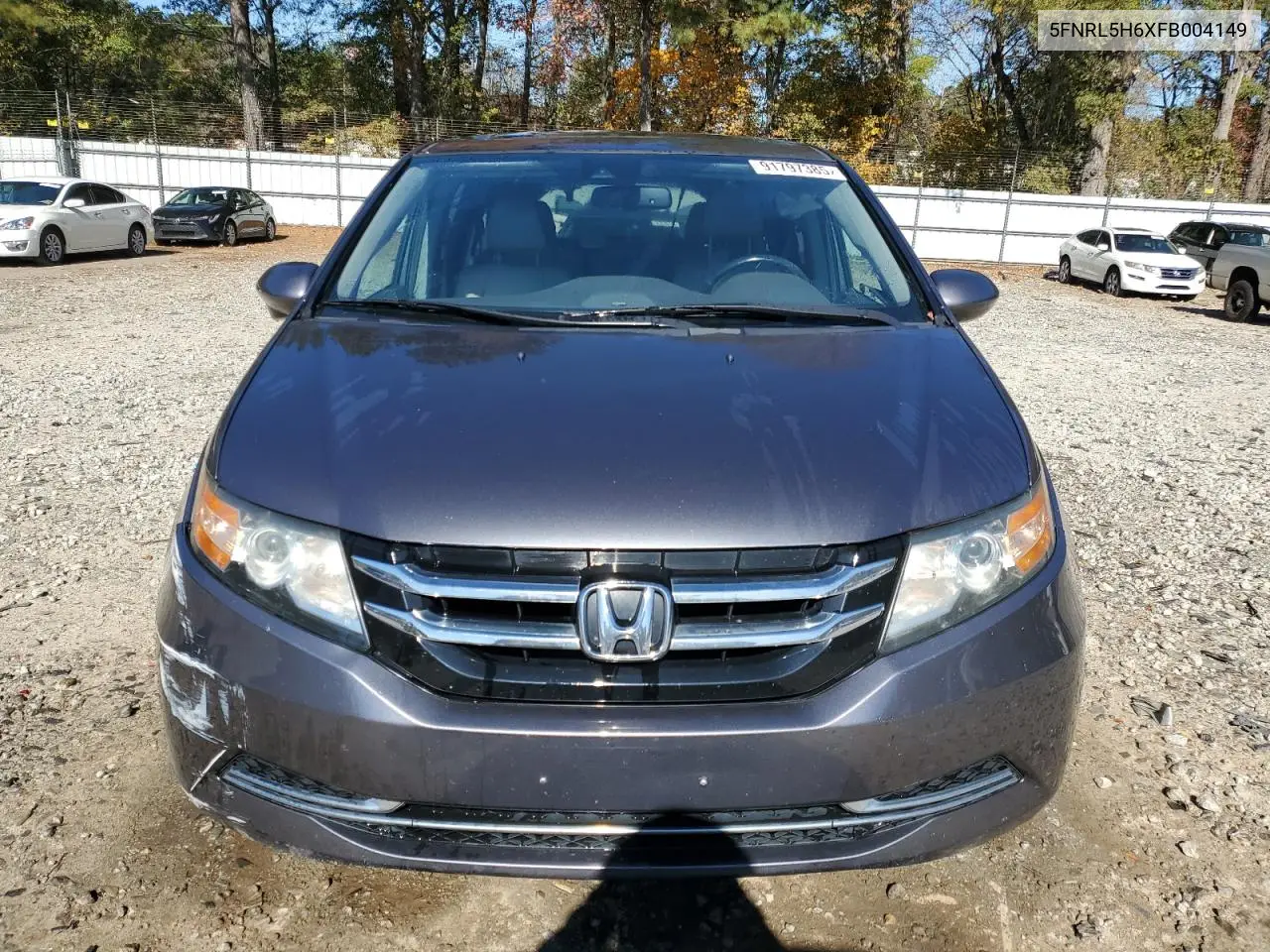 5FNRL5H6XFB004149 2015 Honda Odyssey Exl