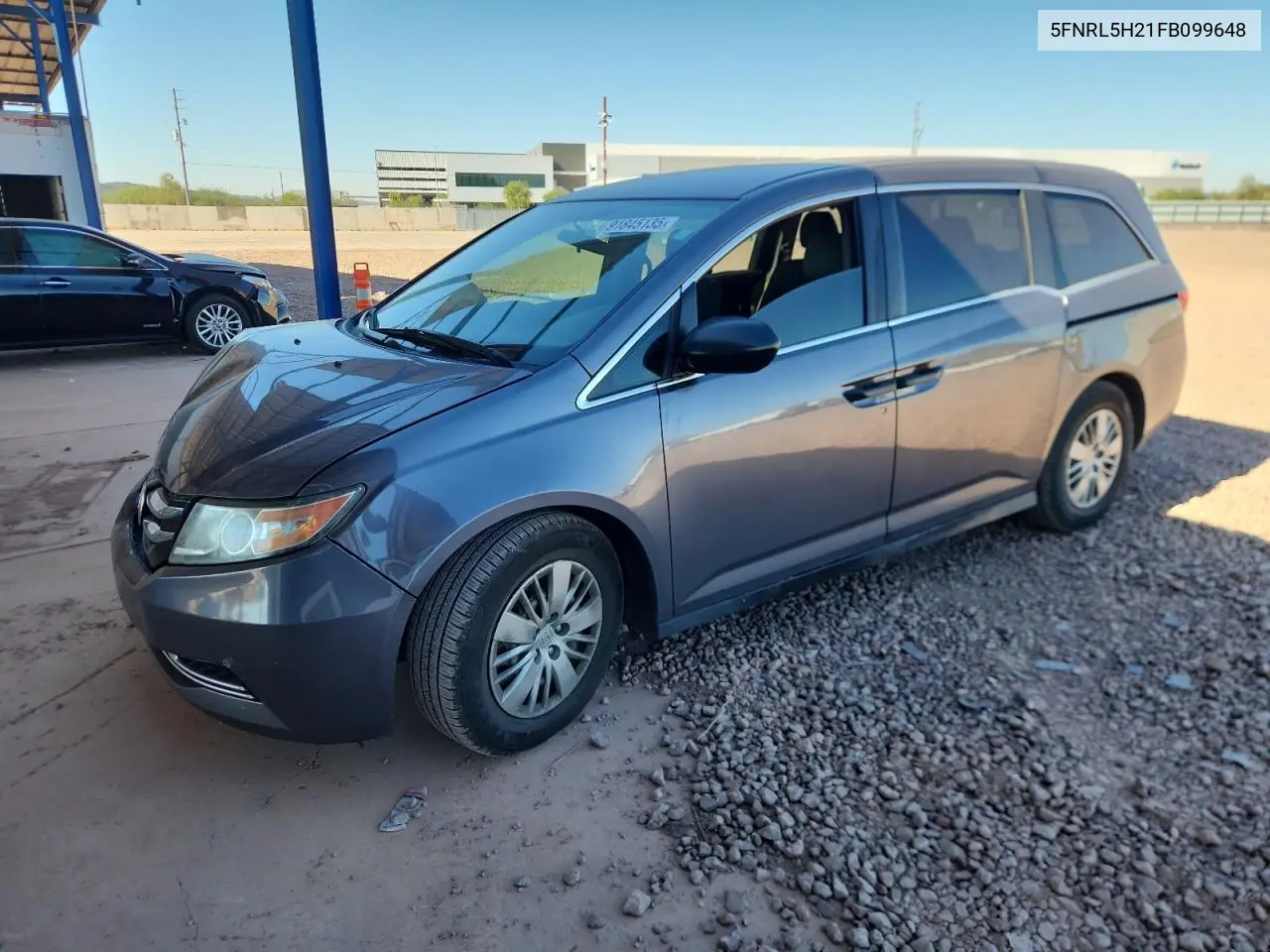 5FNRL5H21FB099648 2015 Honda Odyssey Lx