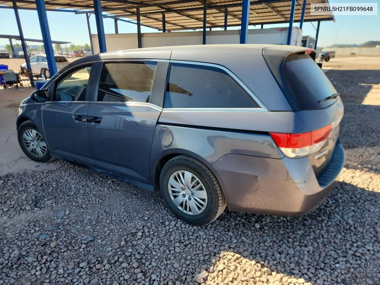 5FNRL5H21FB099648 2015 Honda Odyssey Lx