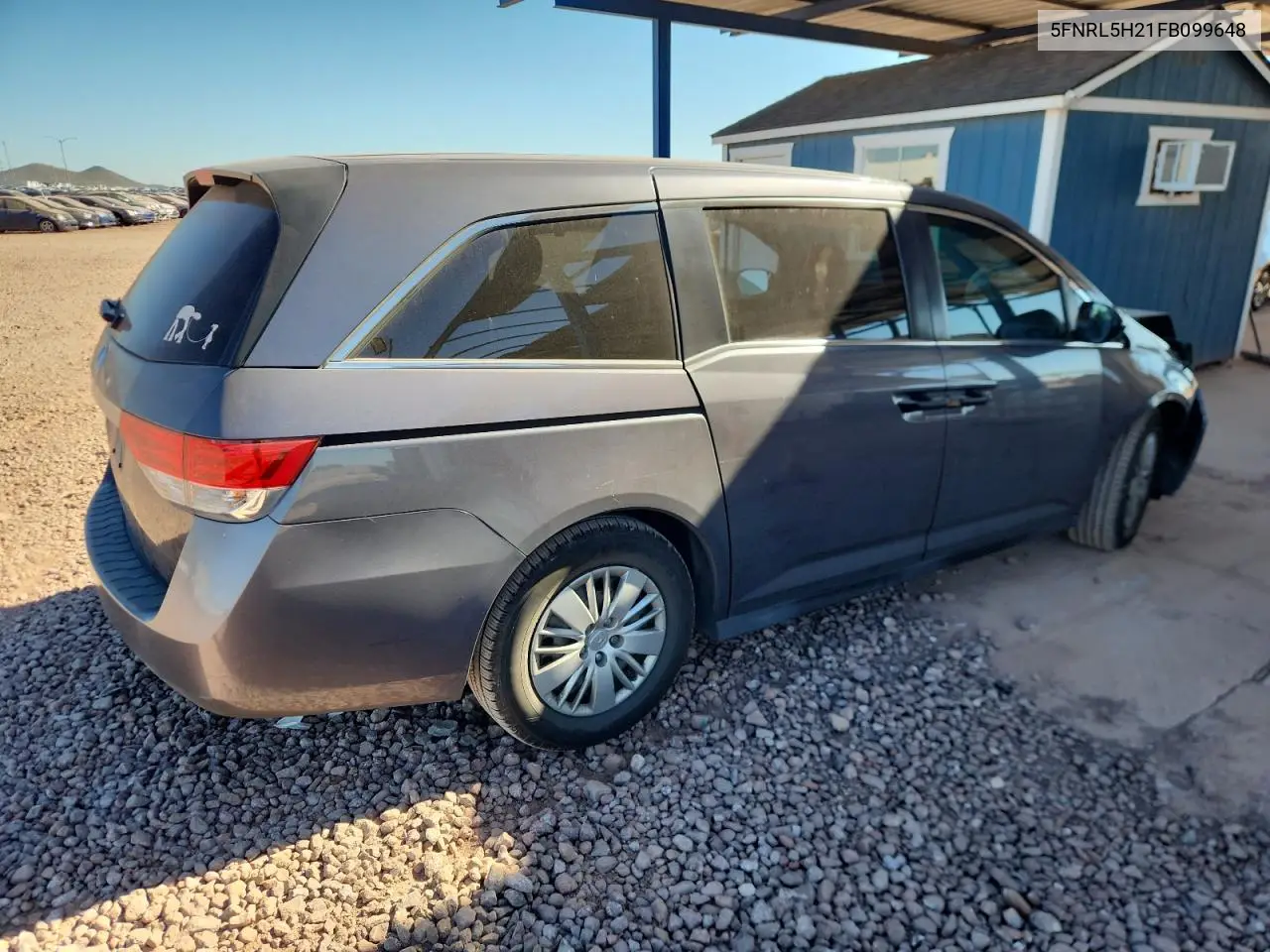 5FNRL5H21FB099648 2015 Honda Odyssey Lx