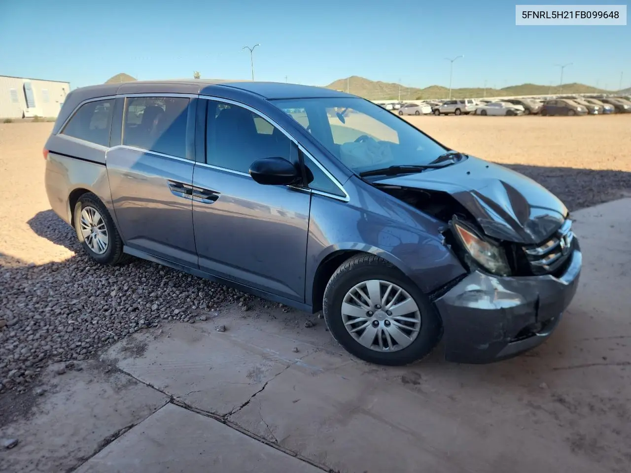 5FNRL5H21FB099648 2015 Honda Odyssey Lx