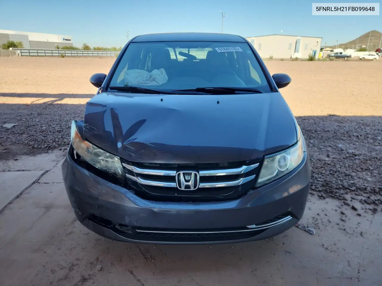 5FNRL5H21FB099648 2015 Honda Odyssey Lx