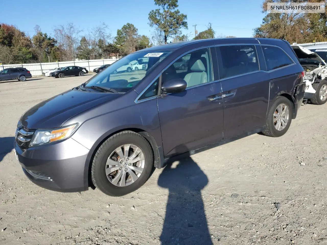 5FNRL5H61FB088491 2015 Honda Odyssey Exl
