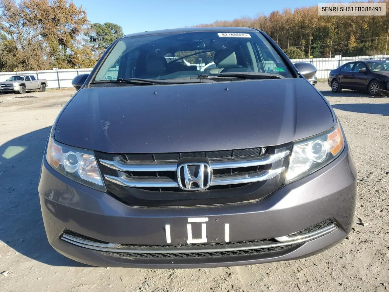 5FNRL5H61FB088491 2015 Honda Odyssey Exl