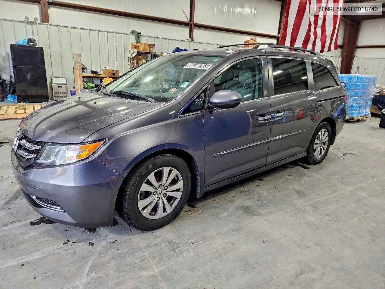5FNRL5H69FB018740 2015 Honda Odyssey Exl