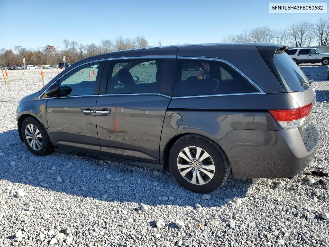 5FNRL5H43FB050632 2015 Honda Odyssey Ex