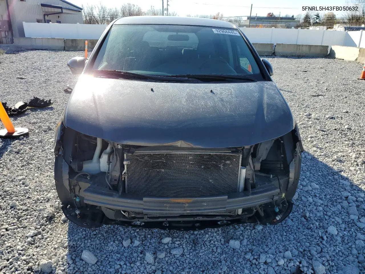 5FNRL5H43FB050632 2015 Honda Odyssey Ex