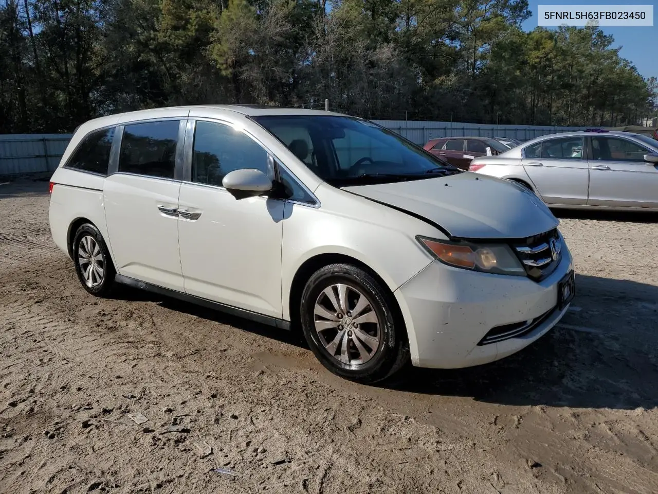 5FNRL5H63FB023450 2015 Honda Odyssey Exl