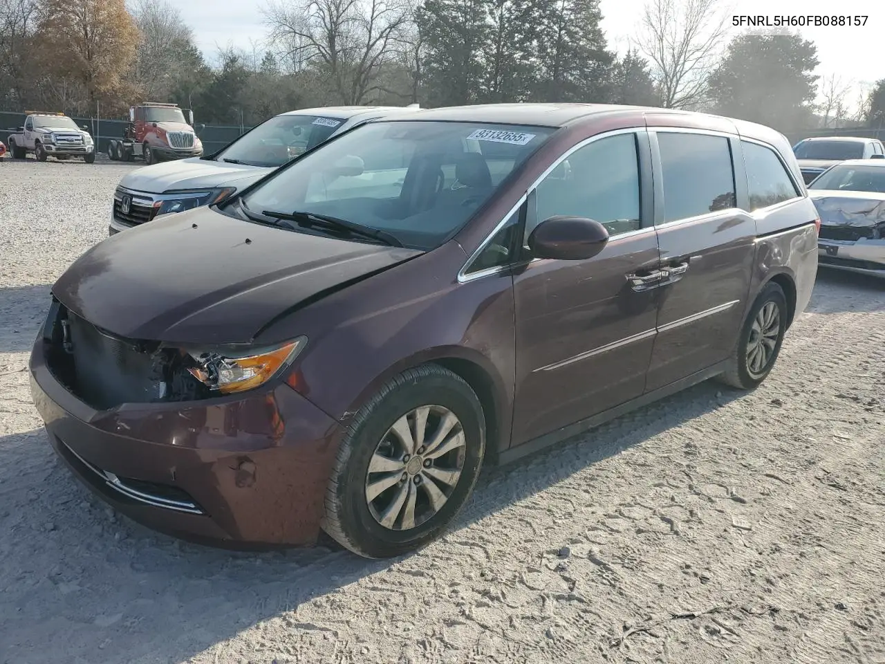 5FNRL5H60FB088157 2015 Honda Odyssey Exl