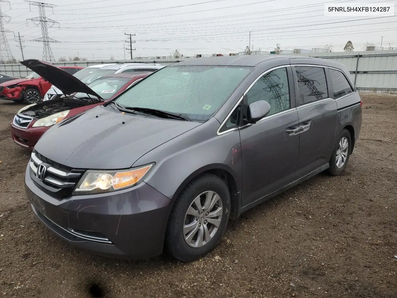 5FNRL5H4XFB124287 2015 Honda Odyssey Ex