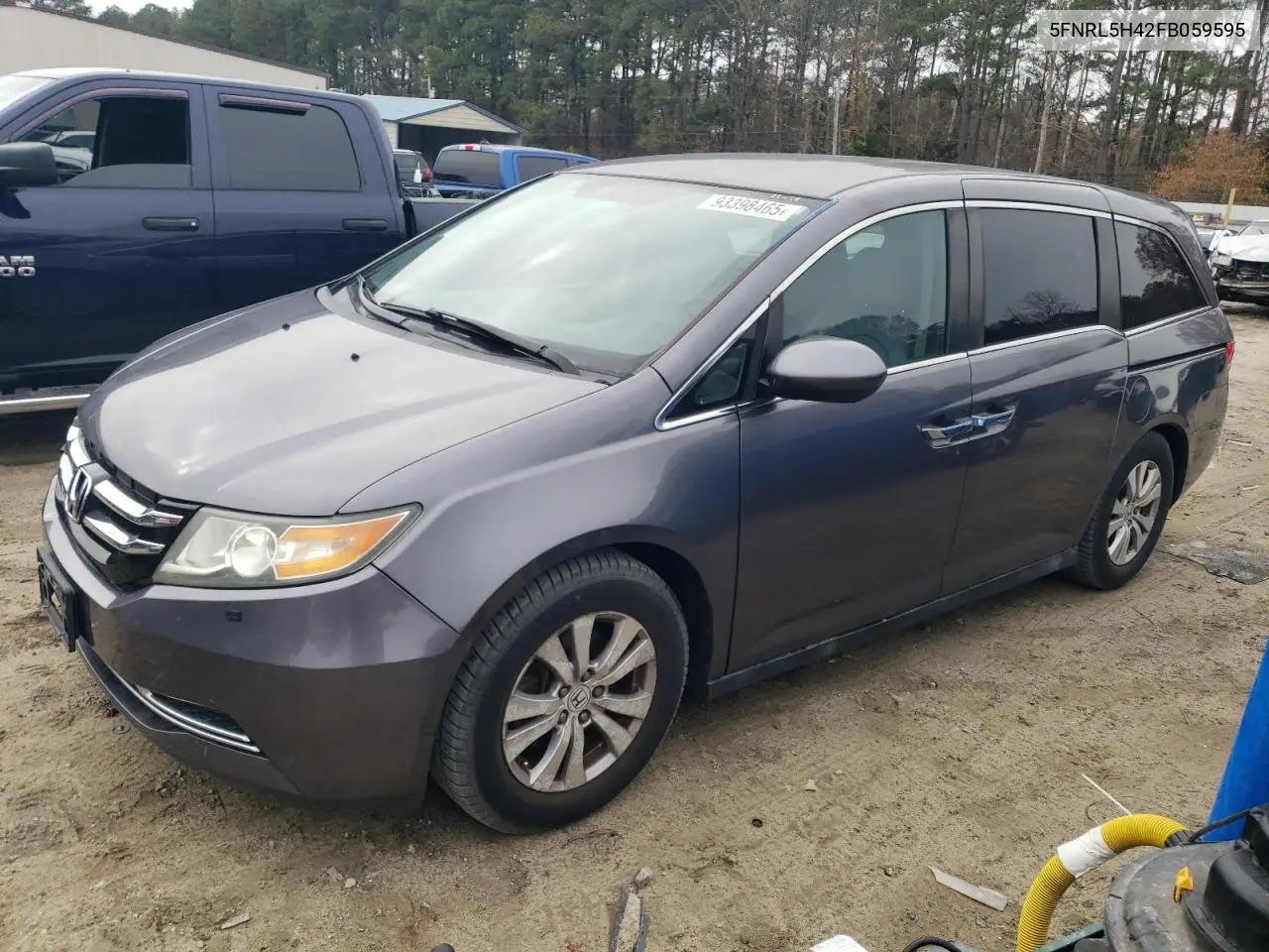5FNRL5H42FB059595 2015 Honda Odyssey Ex
