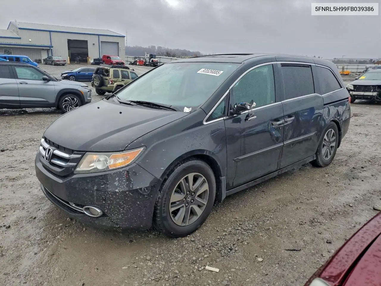 5FNRL5H99FB039386 2015 Honda Odyssey Touring