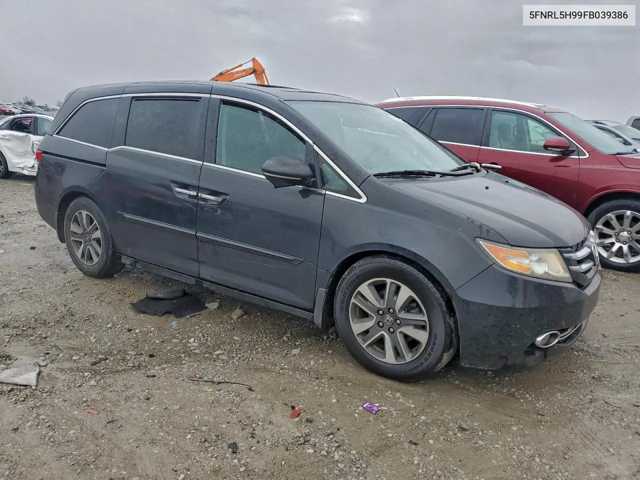 5FNRL5H99FB039386 2015 Honda Odyssey Touring