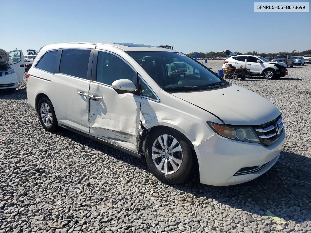 5FNRL5H65FB073699 2015 Honda Odyssey Exl