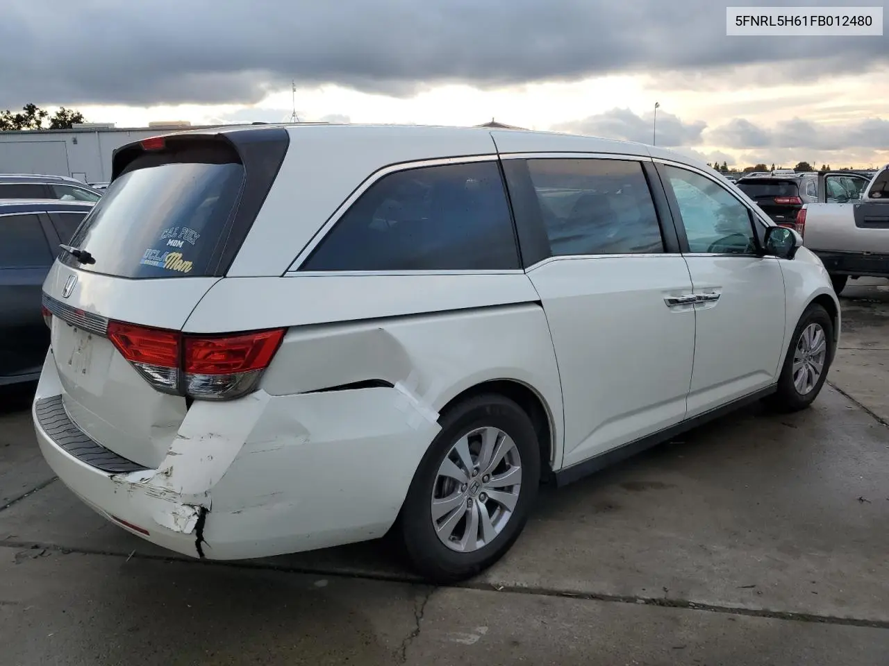 5FNRL5H61FB012480 2015 Honda Odyssey Exl