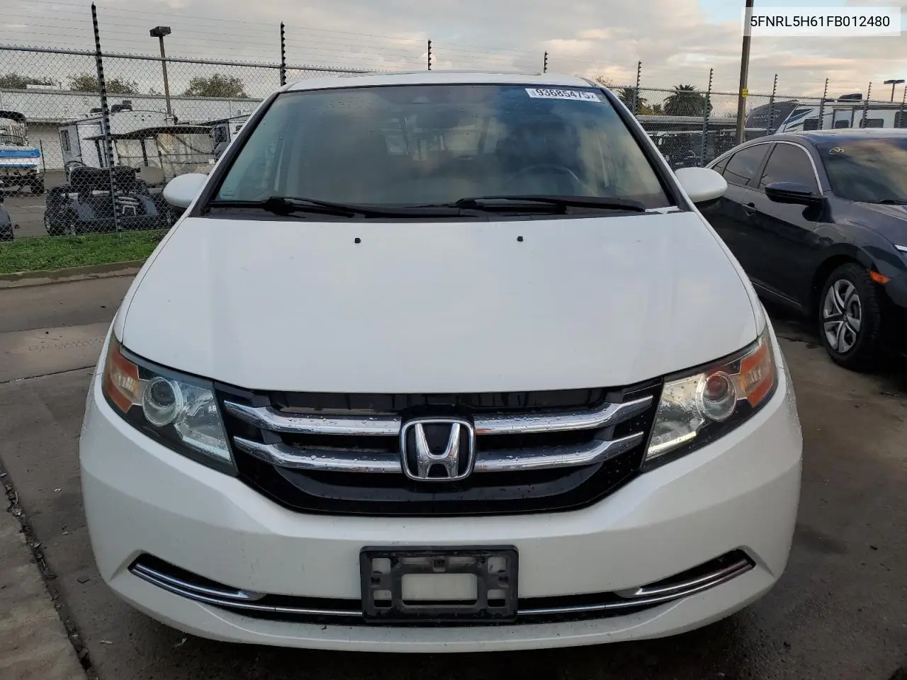 5FNRL5H61FB012480 2015 Honda Odyssey Exl