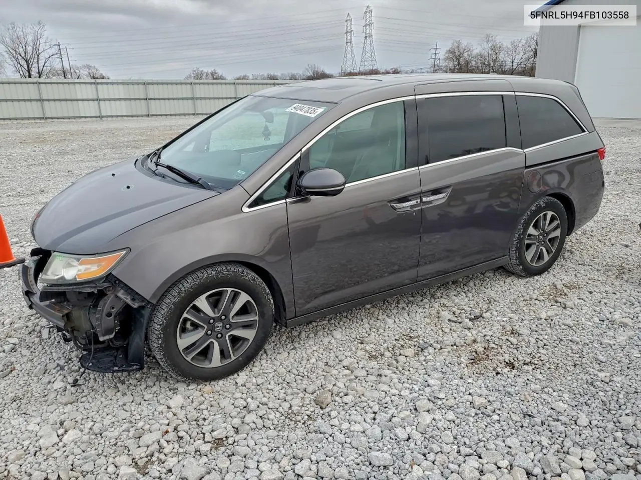 5FNRL5H94FB103558 2015 Honda Odyssey Touring