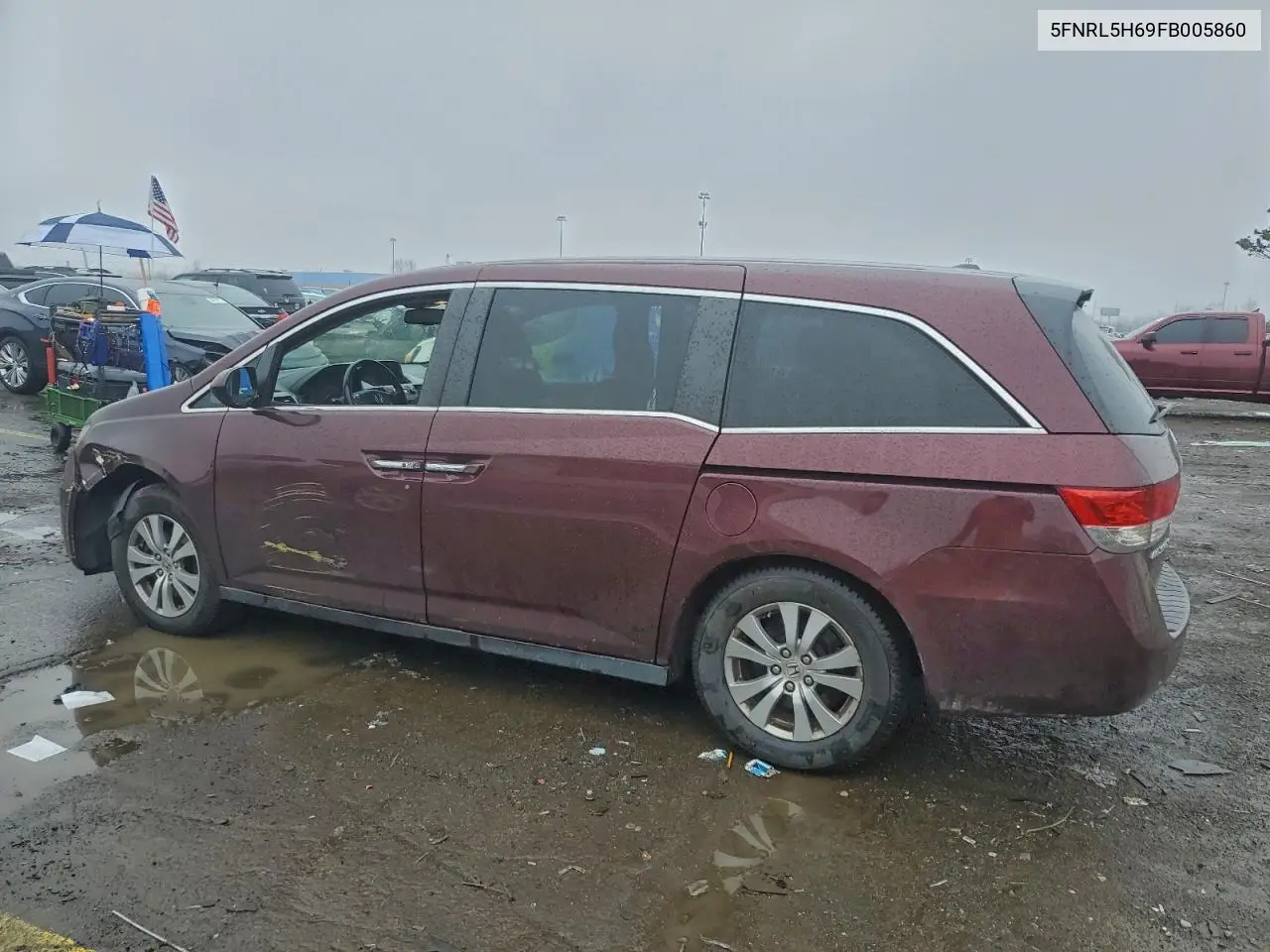 5FNRL5H69FB005860 2015 Honda Odyssey Exl