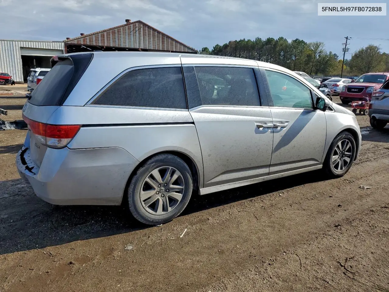 5FNRL5H97FB072838 2015 Honda Odyssey Touring