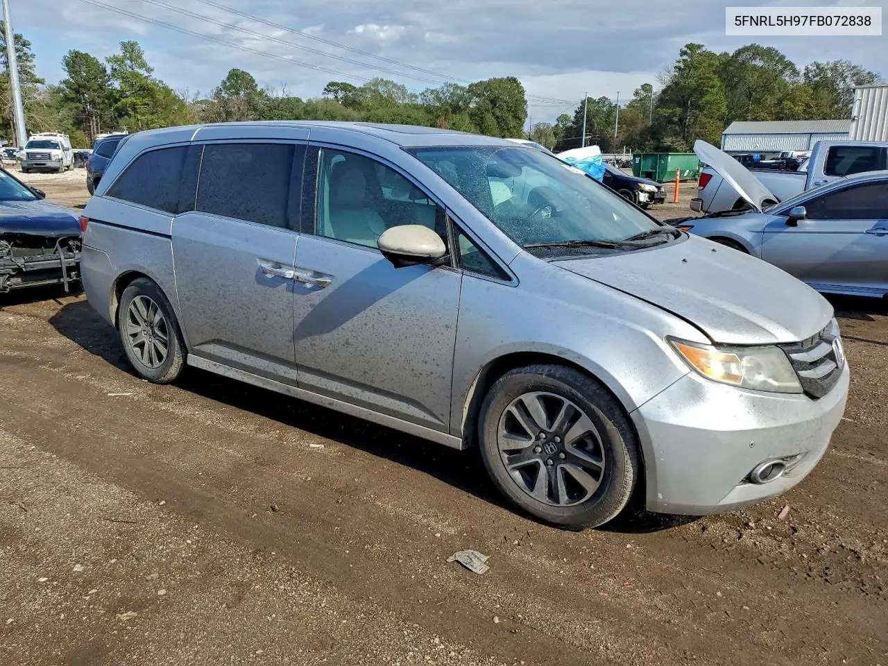 5FNRL5H97FB072838 2015 Honda Odyssey Touring