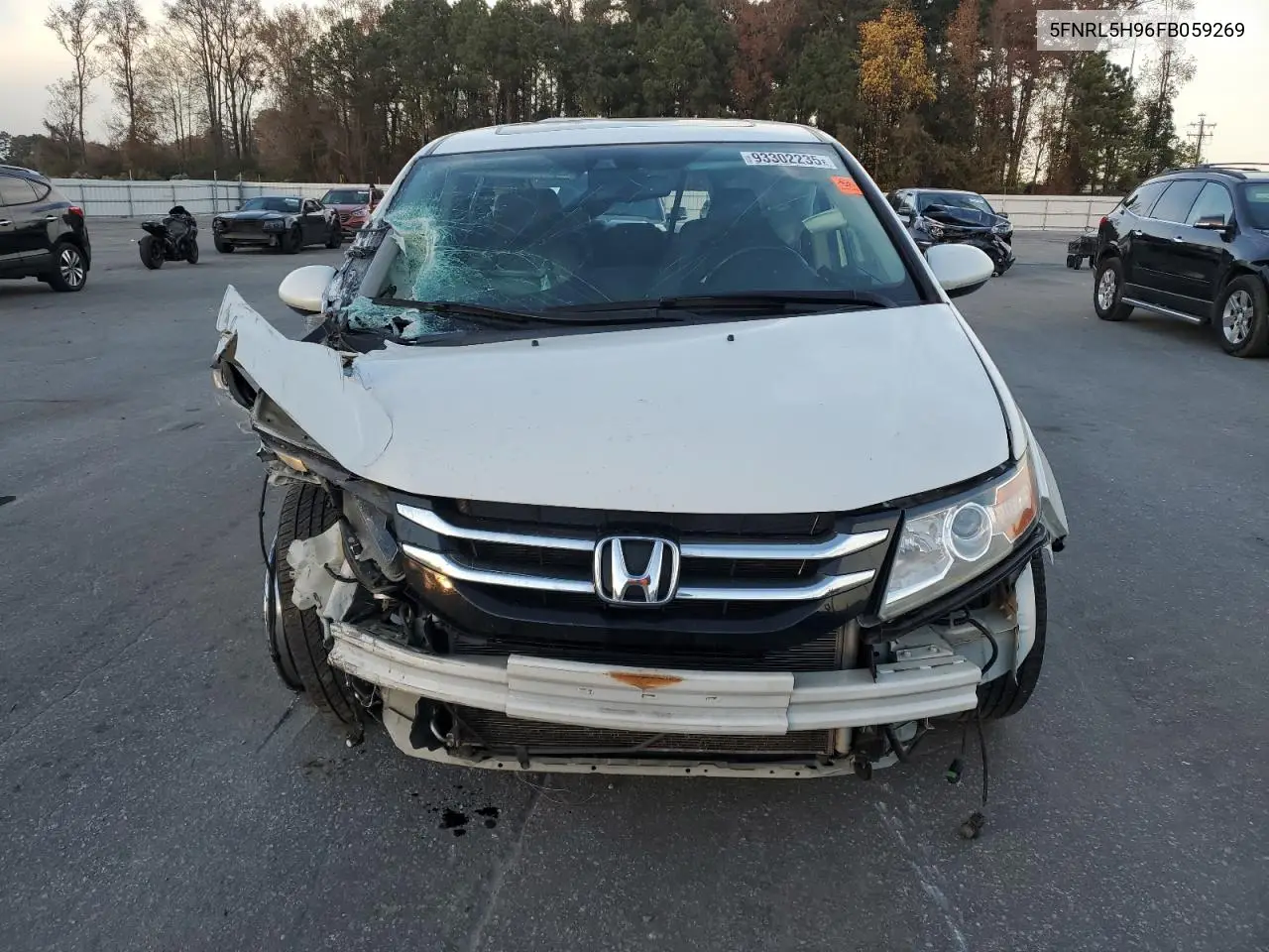 5FNRL5H96FB059269 2015 Honda Odyssey Touring