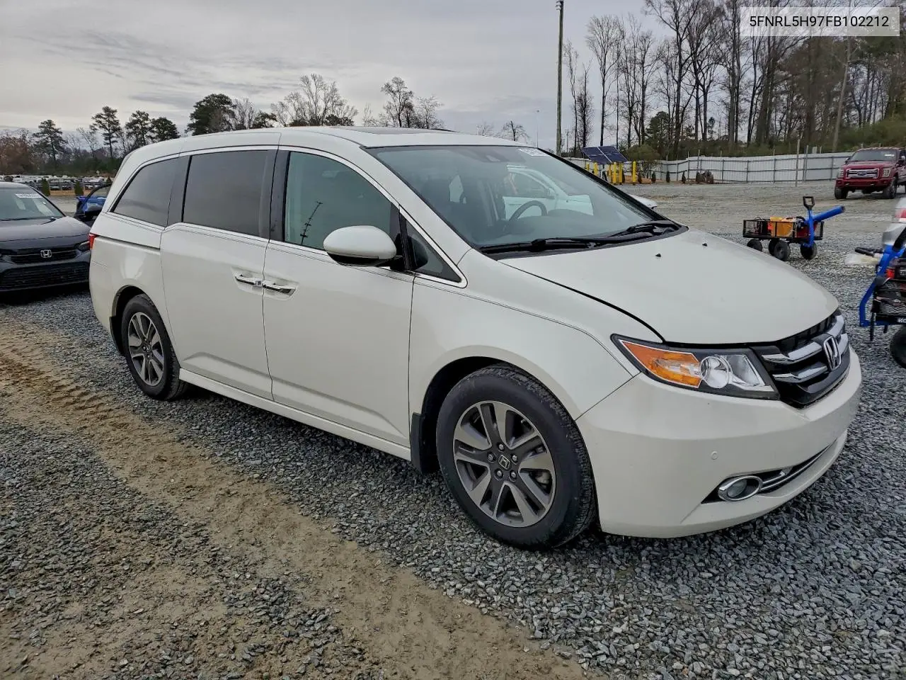 5FNRL5H97FB102212 2015 Honda Odyssey Touring