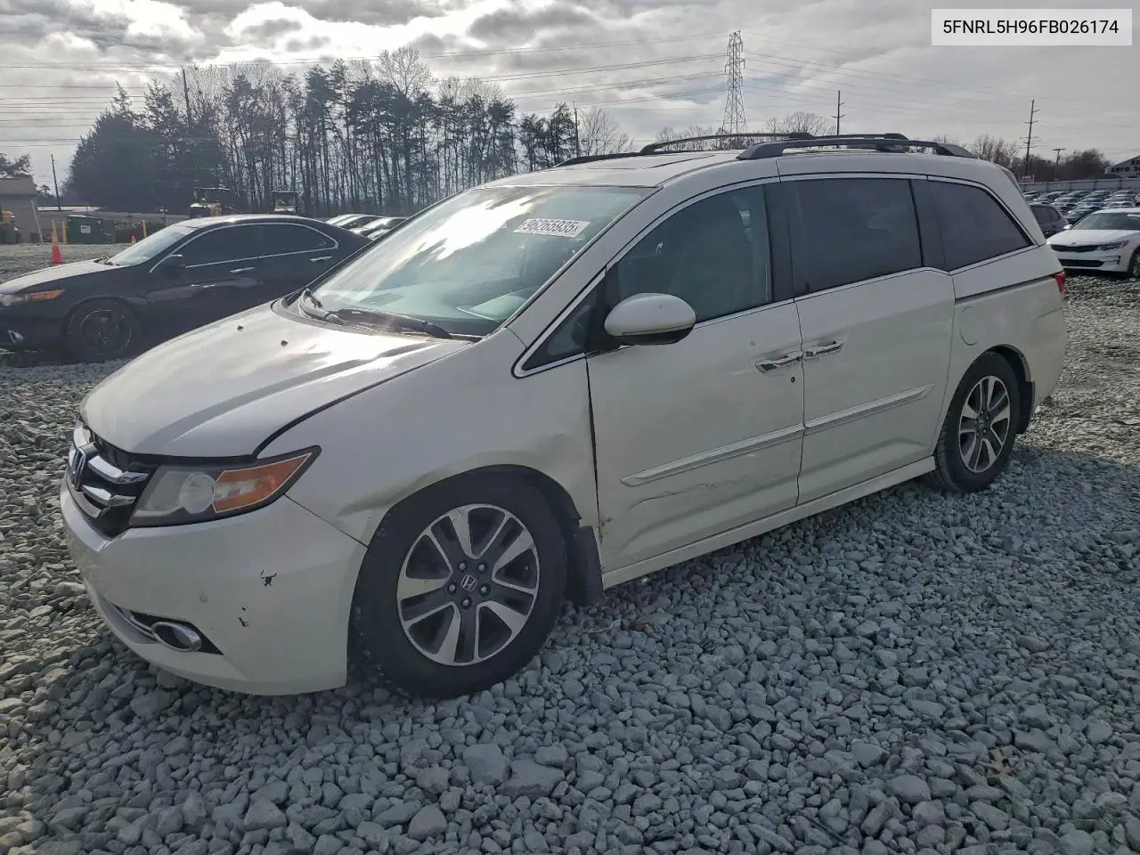 5FNRL5H96FB026174 2015 Honda Odyssey Touring
