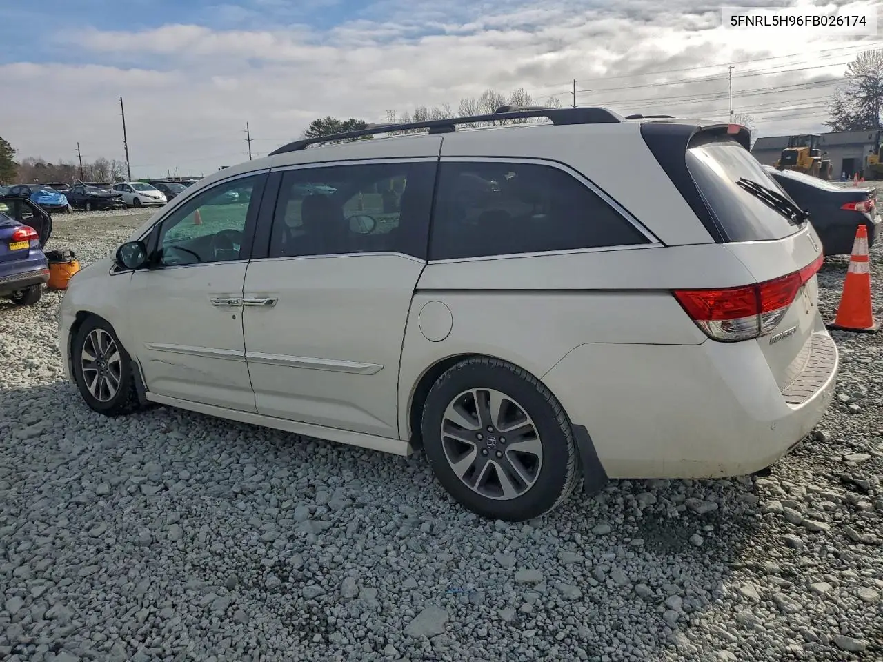 5FNRL5H96FB026174 2015 Honda Odyssey Touring