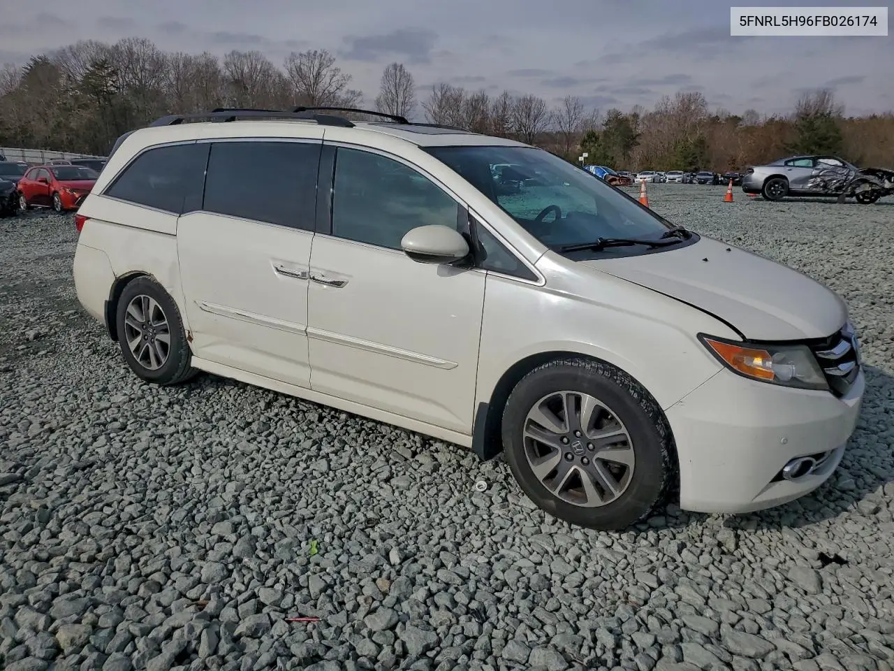5FNRL5H96FB026174 2015 Honda Odyssey Touring
