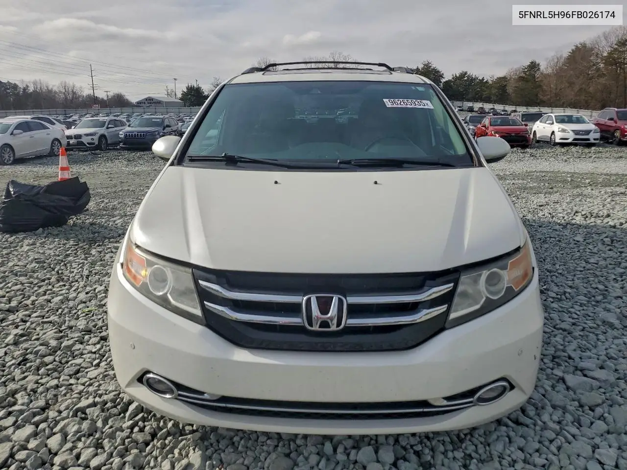 5FNRL5H96FB026174 2015 Honda Odyssey Touring