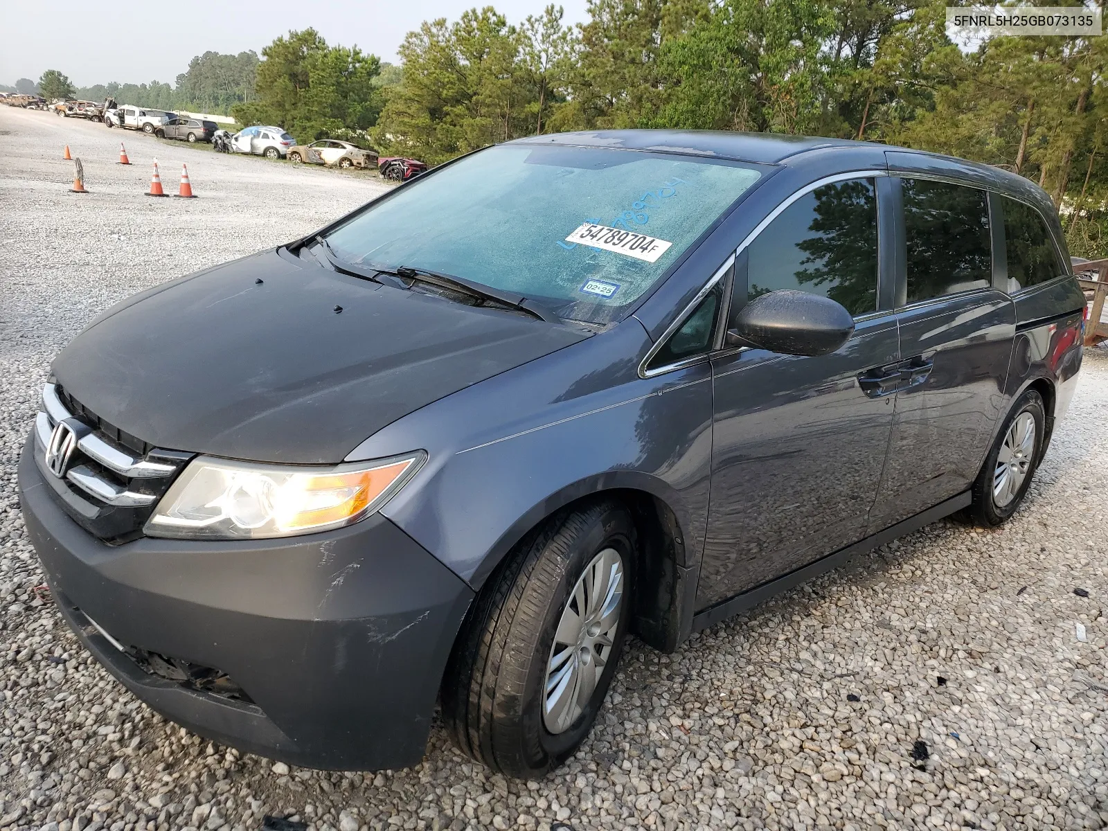 5FNRL5H25GB073135 2016 Honda Odyssey Lx